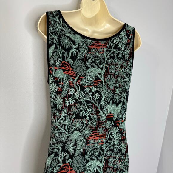 Peruvian Connection Oujda Pima Cotton Knit Sleeveless Midi Dress Floral Multi S - Picture 10 of 11